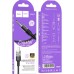 Кабель мультимедийный Lightning to 3.5mm M 1.0m UPA27 Spirit transparent Black HOCO (6942007612524)