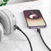 Кабель мультимедийный Lightning to 3.5mm M 1.0m UPA27 Spirit transparent Black HOCO (6942007612524)