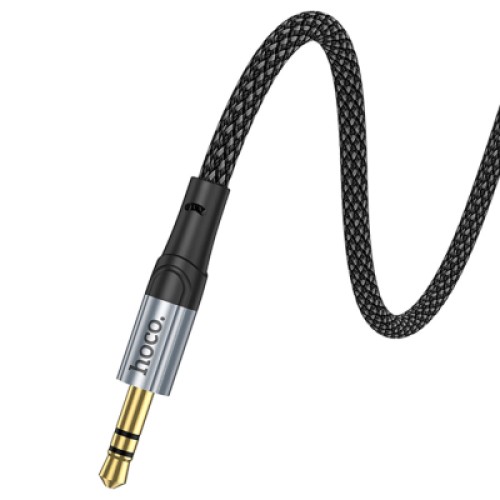 Кабель мультимедийный USB-C to 3.5mm M 1.0m UPA26 Fresh Black HOCO (6942007608824)