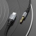 Кабель мультимедийный USB-C to 3.5mm M 1.0m UPA26 Fresh Black HOCO (6942007608824)