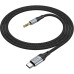 Кабель мультимедийный USB-C to 3.5mm M 1.0m UPA26 Fresh Black HOCO (6942007608824)
