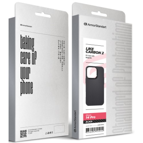 Чехол для мобильного телефона Armorstandart LikeCarbon2 MagCase для Apple iPhone 14 Pro Black (ARM84500)