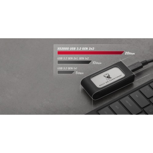 Накопитель SSD USB Type-C 1TB XS2000 Kingston (SXS2000/1000GA)