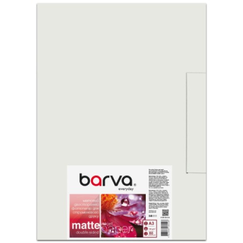 Фотобумага Barva A3, Everyday, Matte, double-sided, 140 g/m2, 60c (IP-BE140-416)