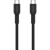 Дата кабель USB-C to USB-C 1.0m OnWire 60CL C-C 60W COLOR Braided 1m Black Canyon (CND-CCAP60AB10B)
