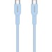 Дата кабель USB-C to USB-C 1.0m OnWire 60CL C-C 60W COLOR Braided 1m Light Blue Canyon (CND-CCAP60AB10LBL)