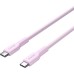 Дата кабель USB-C to USB-C 1.0m OnWire 60CL C-C 60W COLOR Braided 1m Pink Canyon (CND-CCAP60AB10PK)