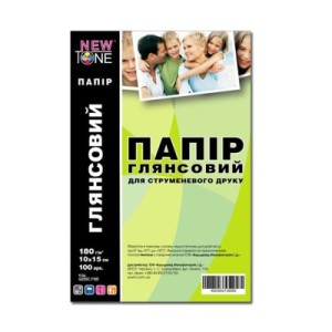 Фотобумага NewTone 10x15, 180г/m кв, Glossy, 100c (G180.F100N)