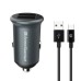 Зарядное устройство Armorstandart 2xUSB QC3.0 Grey + cable USB-C (ARM82459)