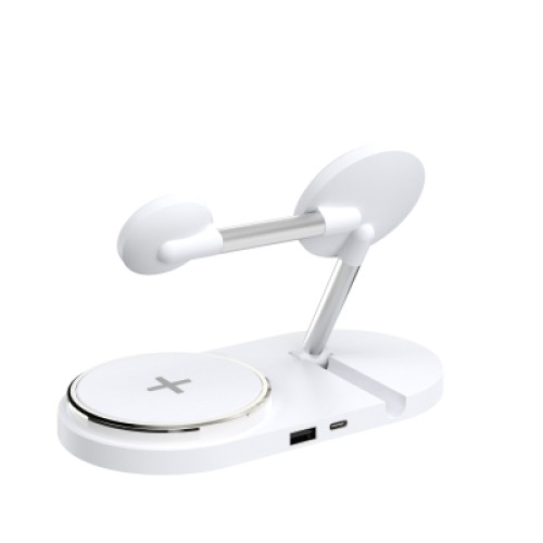 Зарядное устройство Armorstandart Wireless Charging H101 3 in 1 Magnetic White (ARM78102)