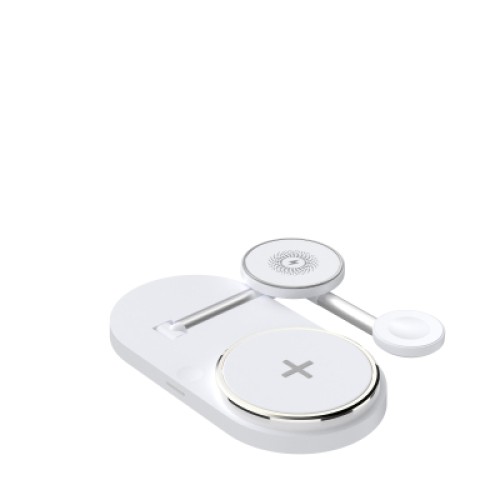 Зарядное устройство Armorstandart Wireless Charging H101 3 in 1 Magnetic White (ARM78102)