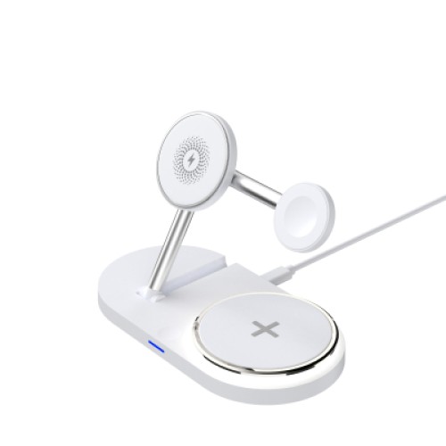 Зарядное устройство Armorstandart Wireless Charging H101 3 in 1 Magnetic White (ARM78102)