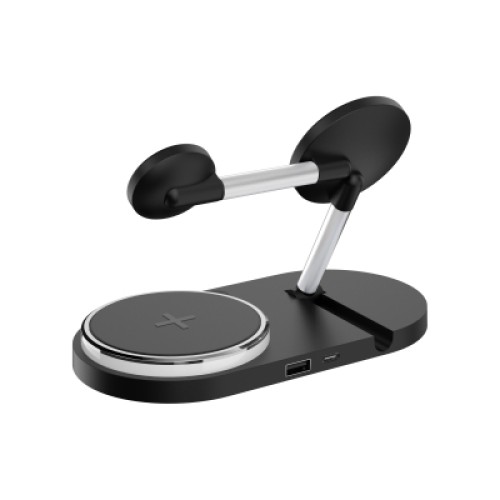 Зарядное устройство Armorstandart Wireless Charging H102 3 in 1 Magnetic Black (ARM78103)