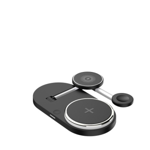 Зарядное устройство Armorstandart Wireless Charging H102 3 in 1 Magnetic Black (ARM78103)
