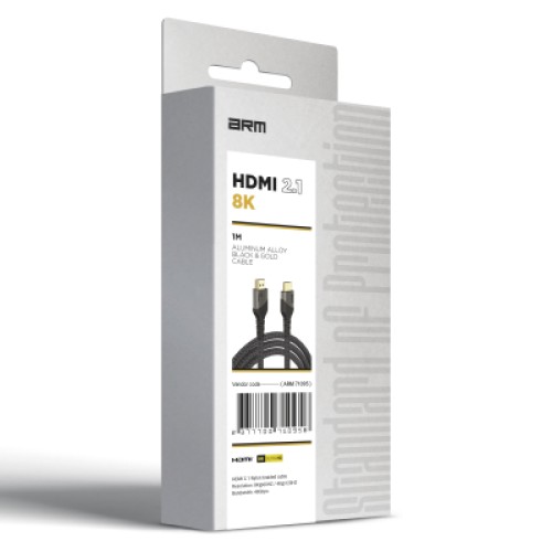 Кабель мультимедийный HDMI to HDMI 2m 2.1 8K Black Armorstandart (ARM71096)