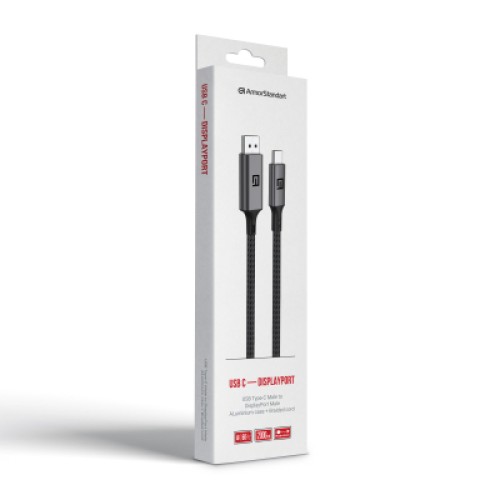 Кабель мультимедийный USB-C to DisplayPort 2.0m 4K60Hz black Armorstandart (ARM76892)