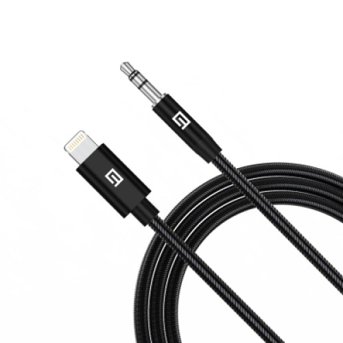 Кабель мультимедийный Lightning to 3.5mm M 1.0m black Armorstandart (ARM76889)