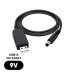 Кабель питания USB to DC 5.5x2.1 9V 0.8m Armorstandart (ARM65662)