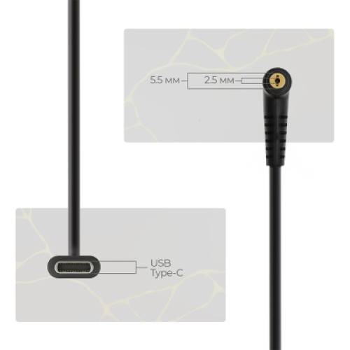 Кабель питания USB-C to DC 5.5x2.5 18.5-20V 1.0m Armorstandart (ARM79417)