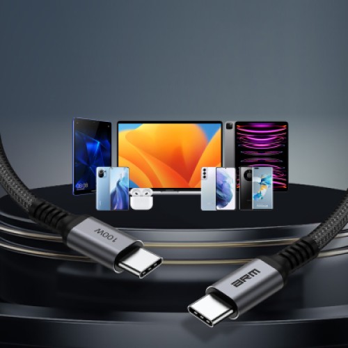 Дата кабель USB-C to USB-C 2.0m PD 100W black-grey Armorstandart (ARM69371)