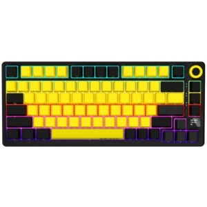 Клавіатура Lorgar KBP7075W Pro RGB Wireless/Bluetooth/USB UA Black/yellow (LRG-KBP7075W-YL-US)