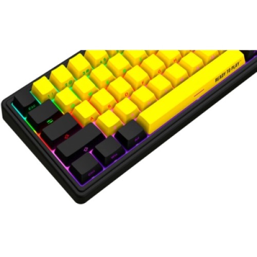 Клавиатура Lorgar KBP70MW Pro RGB Wireless/Bluetooth/USB UA Black/yellow (LRG-KBP70MW-YL-US)