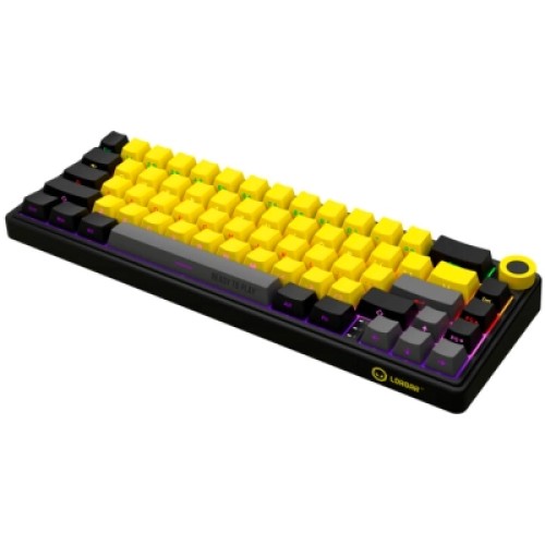 Клавиатура Lorgar KBP70MW Pro RGB Wireless/Bluetooth/USB UA Black/yellow (LRG-KBP70MW-YL-US)