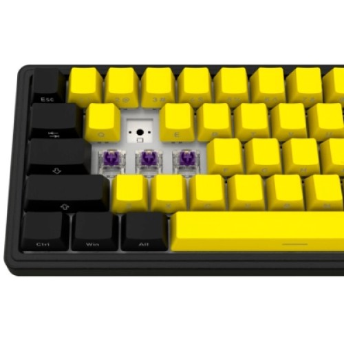 Клавиатура Lorgar KBP70MW Pro RGB Wireless/Bluetooth/USB UA Black/yellow (LRG-KBP70MW-YL-US)