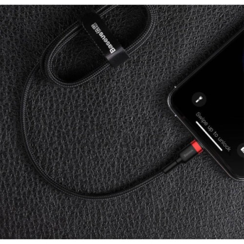 Дата кабель USB-C to Lightning 1.0m Cafule PD 20W red+black Baseus (CATLKLF-91)