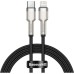 Дата кабель USB-C to Lightning 1.0m Cafule Metal PD 20W black Baseus (CATLJK-A01)