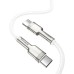 Дата кабель USB-C to USB-C 2.0 mCafule Metal PD 100W white Baseus (CATJK-D02)