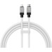 Дата кабель USB-C to Lightning 1.0m CoolPlay Fast Charging 20W white Baseus (CAKW000002)