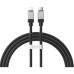 Дата кабель USB-C to Lightning 2.0m CoolPlay Fast Charging 20W black Baseus (CAKW000101)