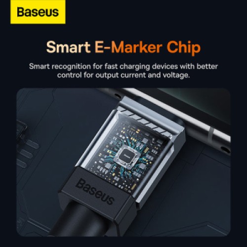 Дата кабель USB-C to USB-C 1.0m CoolPlay Fast Charging 100W blue Baseus (CAKW000203)