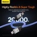 Дата кабель USB-C to USB-C 1.0m CoolPlay Fast Charging 100W blue Baseus (CAKW000203)