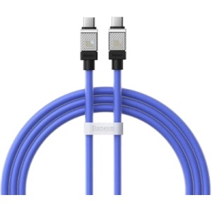 Дата кабель USB-C to USB-C 1.0m CoolPlay Fast Charging 100W blue Baseus (CAKW000203)