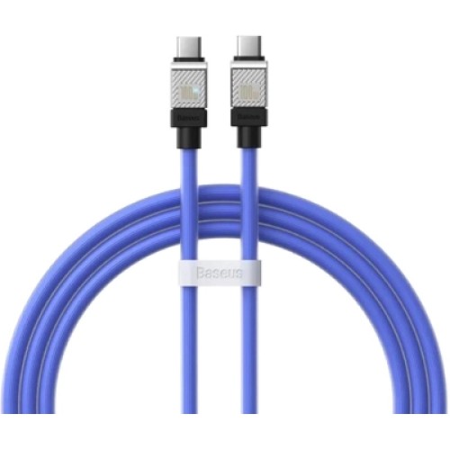 Дата кабель USB-C to USB-C 1.0m CoolPlay Fast Charging 100W blue Baseus (CAKW000203)