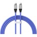 Дата кабель USB-C to USB-C 1.0m CoolPlay Fast Charging 100W blue Baseus (CAKW000203)