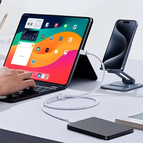 Дата кабель USB-C to USB-C 1.8m Superior USB4 Fast Charging 240W moon white Baseus (P10365200211-05)