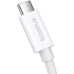 Дата кабель USB-C to USB-C 1.8m Superior USB4 Fast Charging 240W moon white Baseus (P10365200211-05)