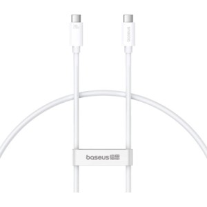 Дата кабель USB-C to USB-C 1.8m Superior USB4 Fast Charging 240W moon white Baseus (P10365200211-05)