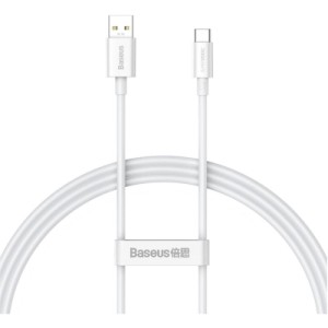 Дата кабель USB 2.0 AM to USB-C 1.0m Superior Fast Charging 60W white Baseus (CAYS000902)