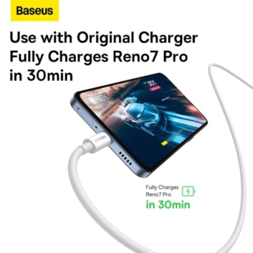 Дата кабель USB 2.0 AM to USB-C 2.0m Superior Fast Charging 60W white Baseus (CAYS001002)