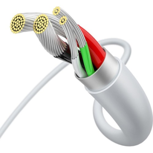 Дата кабель USB 2.0 AM to Micro 5P 2.0m Superior Fast Charging 2A white Baseus (CAMYS-A02)