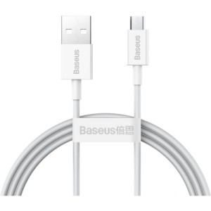 Дата кабель USB 2.0 AM to Micro 5P 2.0m Superior Fast Charging 2A white Baseus (CAMYS-A02)
