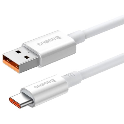 Дата кабель USB 2.0 AM to USB-C 1.0m Superior Fast Charging 100W moon white Baseus (P10320102214-01)