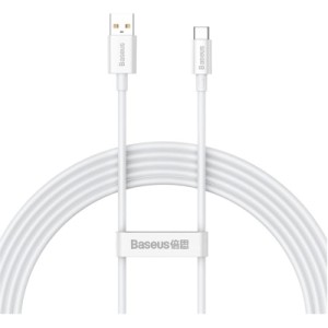 Дата кабель USB 2.0 AM to USB-C 2.0m Superior Fast Charging 100W moon white Baseus (P10320102214-03)