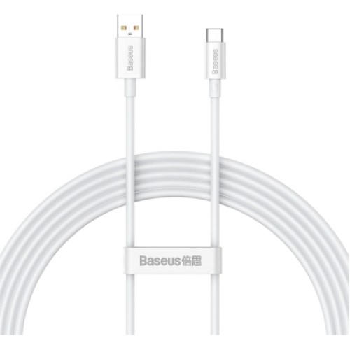 Дата кабель USB 2.0 AM to USB-C 2.0m Superior Fast Charging 100W moon white Baseus (P10320102214-03)