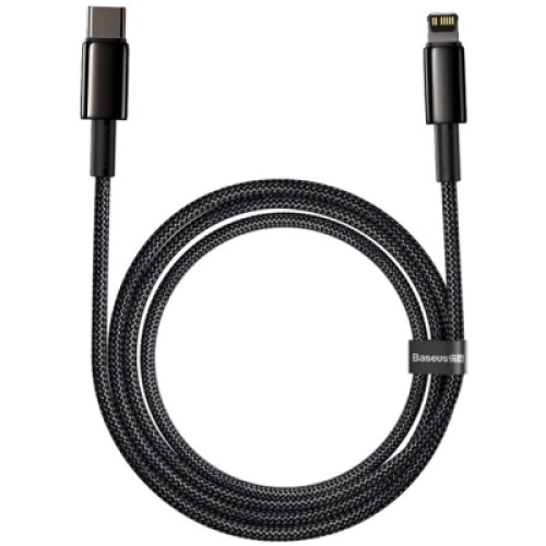 Дата кабель USB-C to Lightning 2.0m Tungsten Gold Fast Charging, PD 20W black Baseus (CATLWJ-A01)