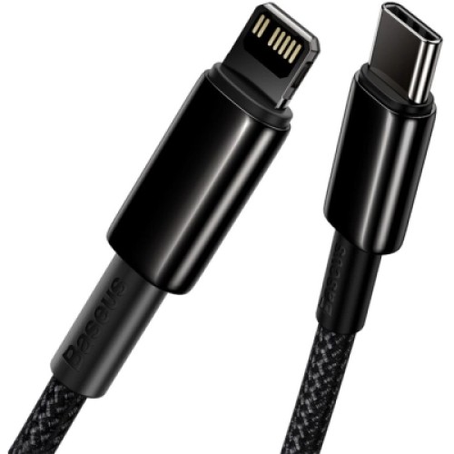 Дата кабель USB-C to Lightning 2.0m Tungsten Gold Fast Charging, PD 20W black Baseus (CATLWJ-A01)
